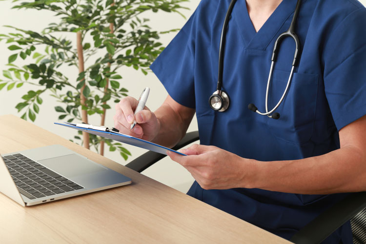 doctor answering question
